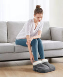 SHARPER IMAGE HEATED ELECTRIC ADJUSTABLE FOOT WARMER - GRAY - Like New