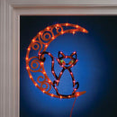 Impact Innovations Halloween Lighted Silhouette 14x17 - Cat on Moon - Brand New