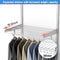MODCART METAL CLOSET SYSTEM 2-4FT, ADJUSTABLE WIRE SHELVING - WHITE - Brand New