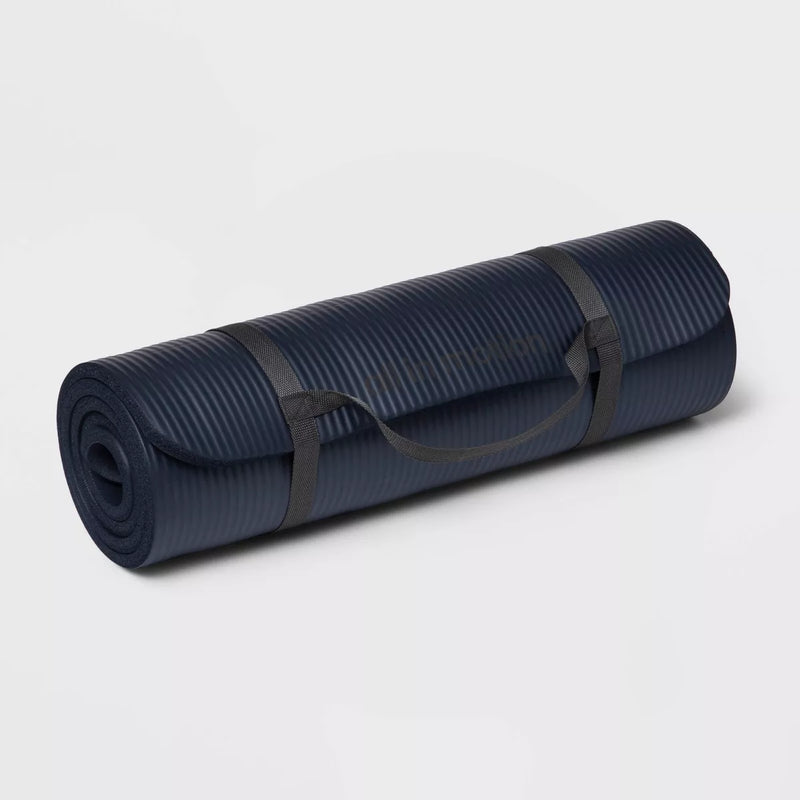 ALL IN MOTION PREMIUM FITNESS MAT 15MM - ALL IN MOTION™ - DARK BLUE - Brand New