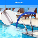 CHEINAUTO POOL HANDRAIL 30"X30" SWIMMING POOL STAIR RAIL PSH007 - BLUE - Like New