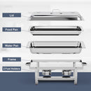 BLUEBOW 4 PACK CHAFING DISHES FOR BUFFET SET - SILVER - Like New