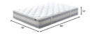 ZINUS 12" COMFORT SUPPORT HYBRID MATTRESS NEW VERSION KING FIBERGLASS FREE WHITE - Like New