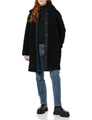 AMAZON ESSENTIALS WOMEN'S OVERSIZED TEDDY SHERPA COAT - SIZE: WOMEN XXL - BLACK - Brand New