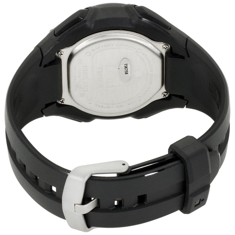 TIMEX MEN'S IRONMAN CLASSIC 30 OVERSIZED TONE WATCH, RESIN STRAP - BLACK/SILVER - Like New