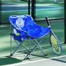 TOMMY BAHAMA GO EVERYWHERE 2PK FOLDING MOON CHAIRS - BLUE PRINT - Like New