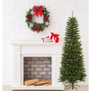 SANTA'S WORKSHOP INC. 78" SLIM TREE, 762 TIPS - GREEN - Like New