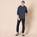 AMAZON ESSENTIALS MEN'S RELAXED-FIT HOODIE SWEATER - SIZE: MEN L - NAVY - Brand New