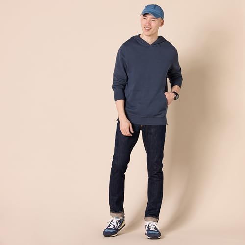 AMAZON ESSENTIALS MEN'S RELAXED-FIT HOODIE SWEATER - SIZE: MEN L - NAVY - Brand New