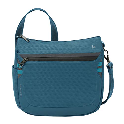 Travelon Anti-Theft Active Medium Crossbody Bag 43128 - Teal - Brand New