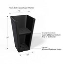 LA JOLIE MUSE Tall Outdoor Planter Set of 2, 20 Inch Large Tapered Planters - Like New