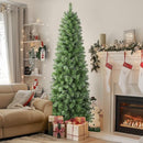 SHareconn 7.5ft Christmas Tree Warm White Lights 6.5 FT - Green - Brand New