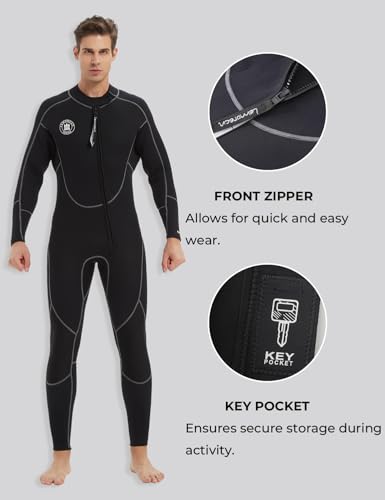 LEMORECN WETSUIT 3/2MM AND 5/4MM FULL WETSUITS MEN/WOMEN SIZE M-W - Brand New