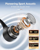 DEMICEA OPEN EAR SPORT HEADPHONES WIRELESS BONE CONDUCTION EARPHONES - BLACK - Like New