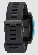 NIXON BASE TIDE PRO 100M WATER RESISTANT MEN'S DIGITAL WATCH - BLACK BLUE - Like New