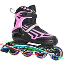 ITurnGlow Adjustable Inline Skates, Light up Wheels, Fun Illuminating Skates - Like New