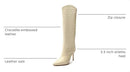 B09HLHMC6B SCHUTZ Women's Maryana Tall Boots, Eggshell, Size: 6 - Like New
