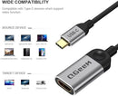 QGEEM USB C TO HDMI ADAPTER 4K CABLE USB TYPE-C TO HDMI ADAPTER - GRAY - Like New