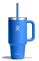 HYDRO FLASK 2 OZ TUMBLER HANDLE LID STRAW 32 OZ - CASCADE BLUE - Scratch & Dent