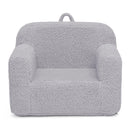 DELTA CHILDREN COZEE SHERPA CHAIR, READING, ARM REST|CUSHION AVAILABILITY - GRAY - Brand New