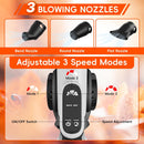 PATODOR CORDLESS ELECTRIC CORDLESS LEAF BLOWER 2 BATTERIES AND CHARGER - WHITE - Like New