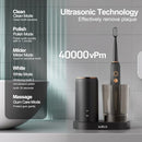 AJELU SONIC ELECTRIC TOOTHBRUSH DRYING STORAGE HOLDER 8 BRUSH HEADS - BLACK - Like New