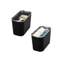 iDesign Tall Inner Storage Bin with Lid, Set of 2, The Wallspace Collection - Brand New