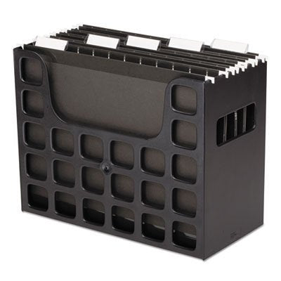 8542017647 OXFORD DECOFLEX LETTER SIZE DESKTOP HANGING FILE, PLASTIC, BLACK - Like New