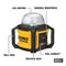 DEWALT 20V MAX LED WORK LIGHT CORDLESS DCL074 - YELLOW - Like New