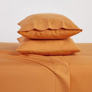 BIBB HOME 2000 COUNT 6-PIECE RAYON FROM BAMBOO SHEET SET - QUEEN - PUMPKIN - Brand New