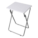 HOME BASICS MULTI-PURPOSE TV TRAY, (SINGLE PACK) TRAYS FOR EATING - WHITE - Like New
