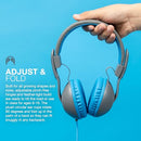 JLAB JBUDDIES STUDIO 2 WIRED KIDS HEADPHONES - GREY/BLUE - HKSTU2RGRYBLU122 - Brand New