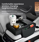 EASY CAR LIFE MULTIFUNCTIONAL CAR ARMREST BOX WITH WIRELESS CHARGING - BLACK - Like New