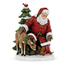 Napco Santa Feeding Animals 12" Resin Stone Christmas Statue Figurine B07F6VZBS5 - Brand New