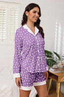 Button Down Pajamas Sets Women Two-Piece Satin Silk Pjs Sets Loungewear - Brand New