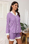 Button Down Pajamas Sets Women Two-Piece Satin Silk Pjs Sets Loungewear - Brand New