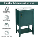 BouPower 20" Sink Cabinet Vanity Green Unit - B0CN6BG7ZH - Brand New