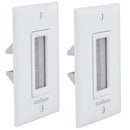ECHOGEAR Wall Brush Plate for Hiding Up to 8 Low Voltage Cables - White - Like New