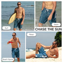 Kanu Surf Men's Barracuda Swim Trunks (Regular & Extended Sizes) Den Blue M - Brand New