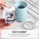 MARTHA STEWART ELECTRIC COFFEE & SPICE GRINDER WITH DUAL BOWLS, SKY BLUE - Like New