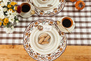 Hester & Cook Paper Placemat, Pad of 12 Die-Cut Thanksgiving China - Brand New