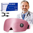 FACEMOON HEATED EYE MASK WARM COMPRESS: SILK CORDLESS HEATING PAD - PINK - Like New