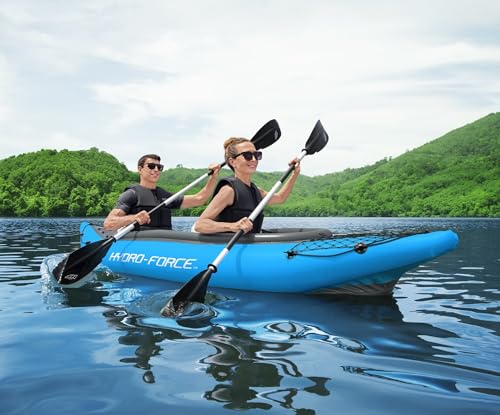 Bestway Hydro Force Inflatable Kayak Set 2-Person 65131E - BLUE - Like New