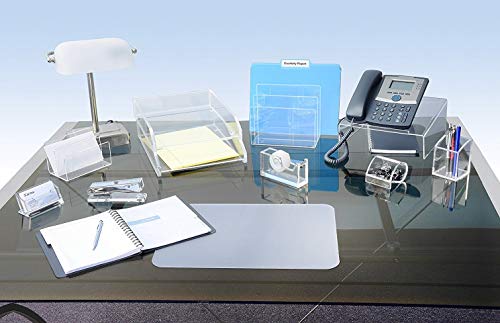 KANTEK ACRYLIC BUSINESS CARD HOLDER FITS 80 BUSINESS CARDS CLEAR AD-30 - Like New