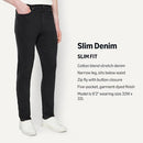 AEMN19542M26 AMAZON ESSENTIALS MEN'S 5 POCKET PANTS - 36W x 30L - BLACK - Brand New