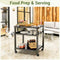NUUK 30 IN. SOLID STEEL OUTDOOR PIZZA OVEN TABLE STAND, PT200 - BLACK - Like New