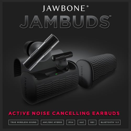 Jawbone Jambuds Wireless Bluetooth Earbuds - Bluetooth 5.3 True Active - Like New