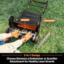 LAWNMASTER 48V MAX 16-IN BRUSHLESS DETHATCHER SCARIFIER CLGVB4816 - ORANGE/BLACK - Like New