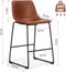 NEWBULIG 26 INCH COUNTER HEIGHT BAR STOOLS SET OF 2 - BROWN - Like New