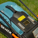 SENIX 58 VOLT MAX CORDLESS LAWN MOWER, 17-INCH, BRUSHLESS MOTOR - BLUE - Like New